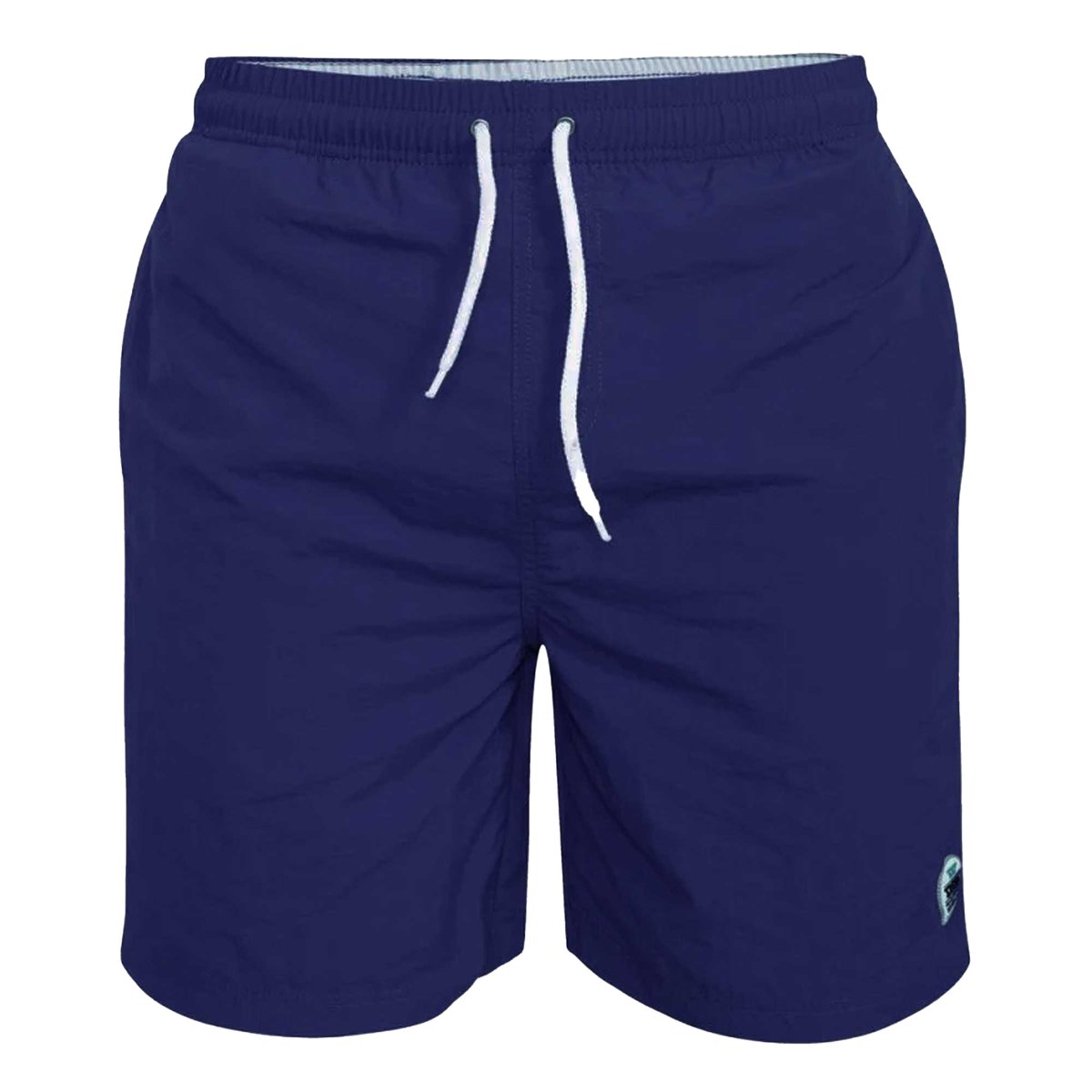 Short de bain uni à taille élastiquée YARROW bleu marine, DUKE