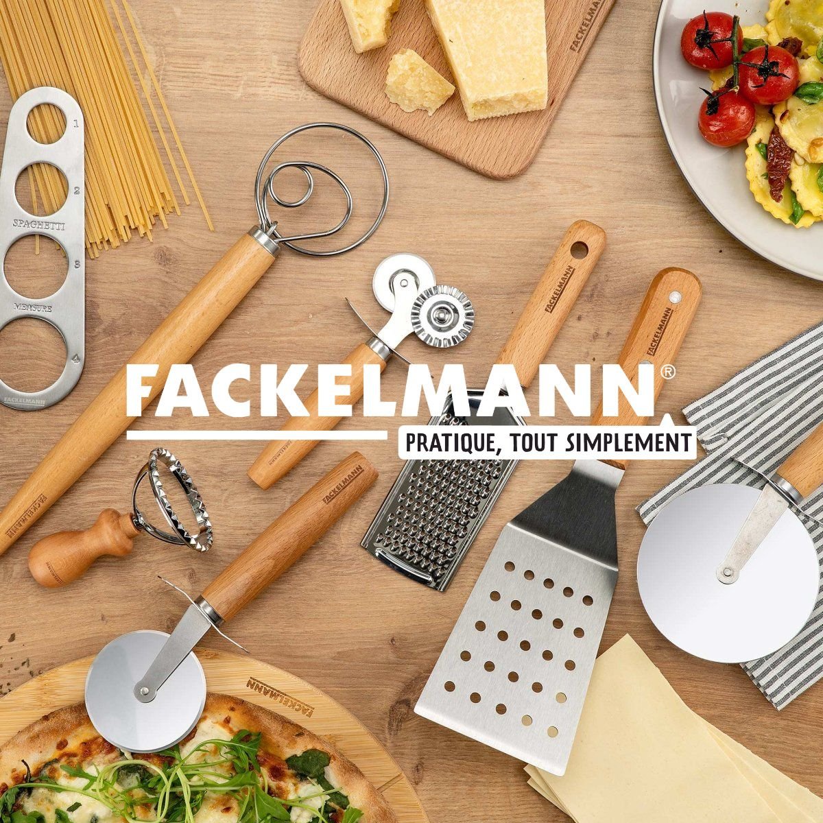 Set de 4 planches à pizza en bois BOISSELERIE bois, FACKELMANN