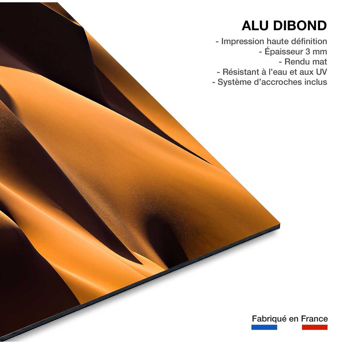 Tableau dune et lumière tableau alu dibond, HEXOA