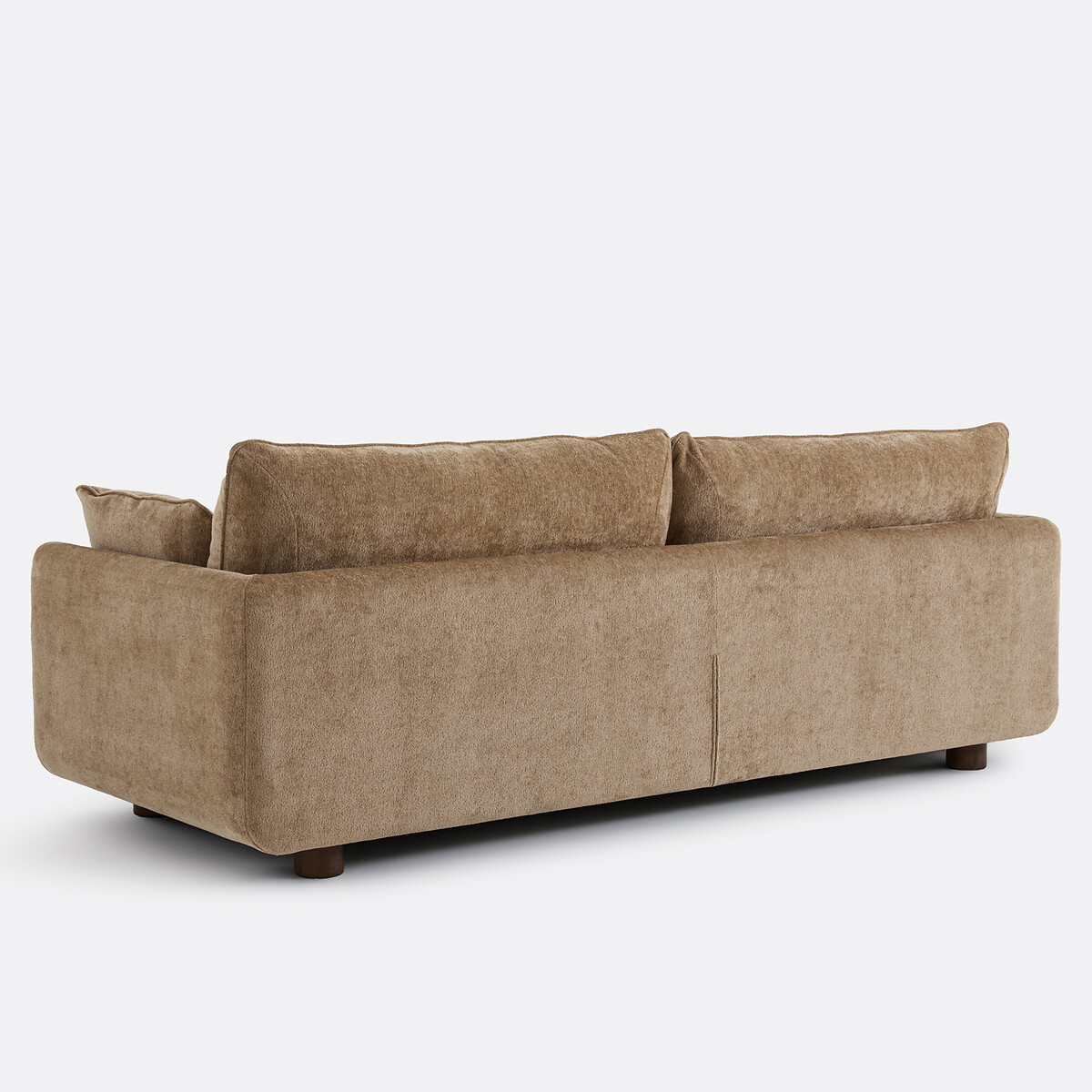 Canapé droit 2, 3, 4 ou 5 places, en chenille épaisse, EMILIO beige doré, LA REDOUTE INTERIEURS