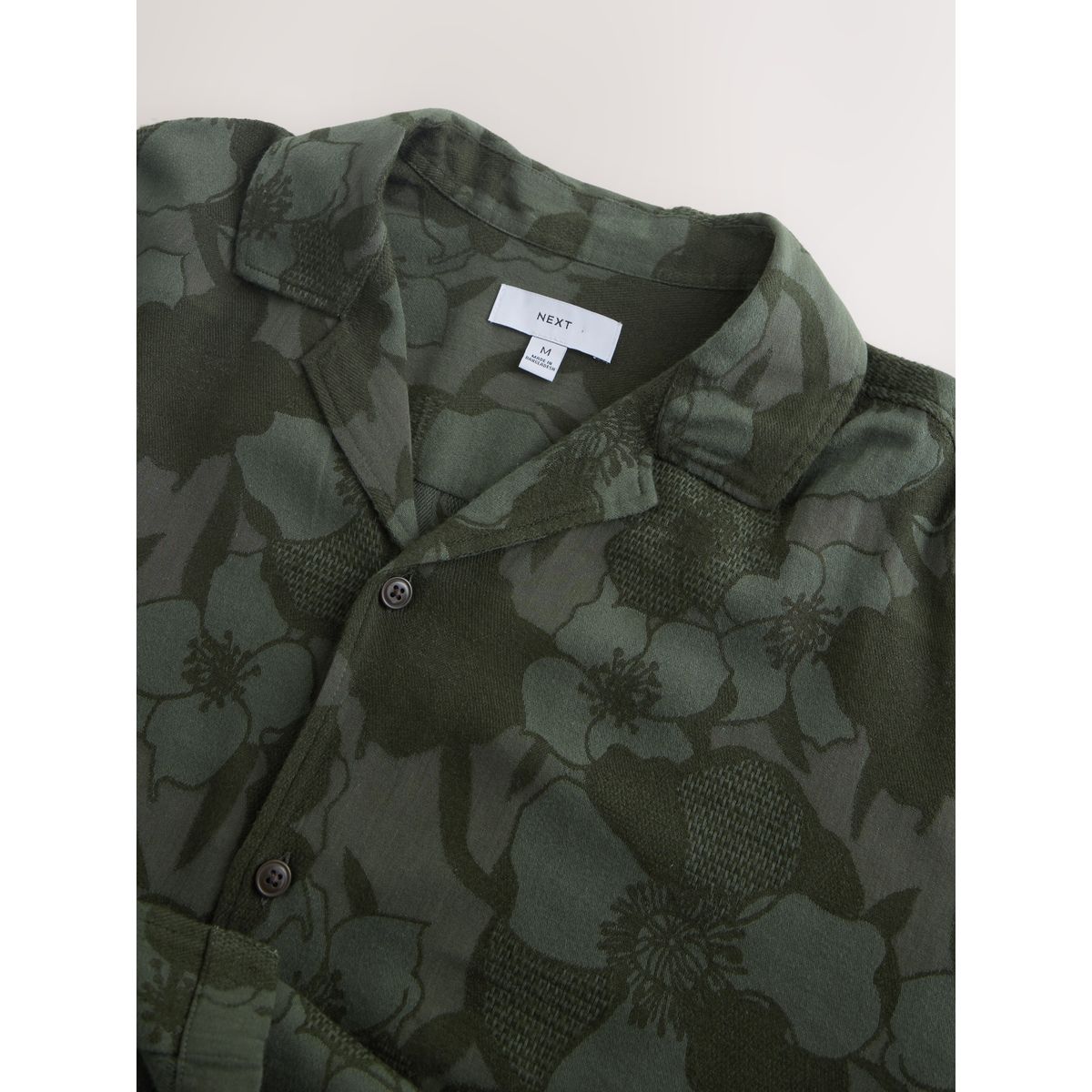 Chemise à manches courtes et imprimé jacquard vert, NEXT