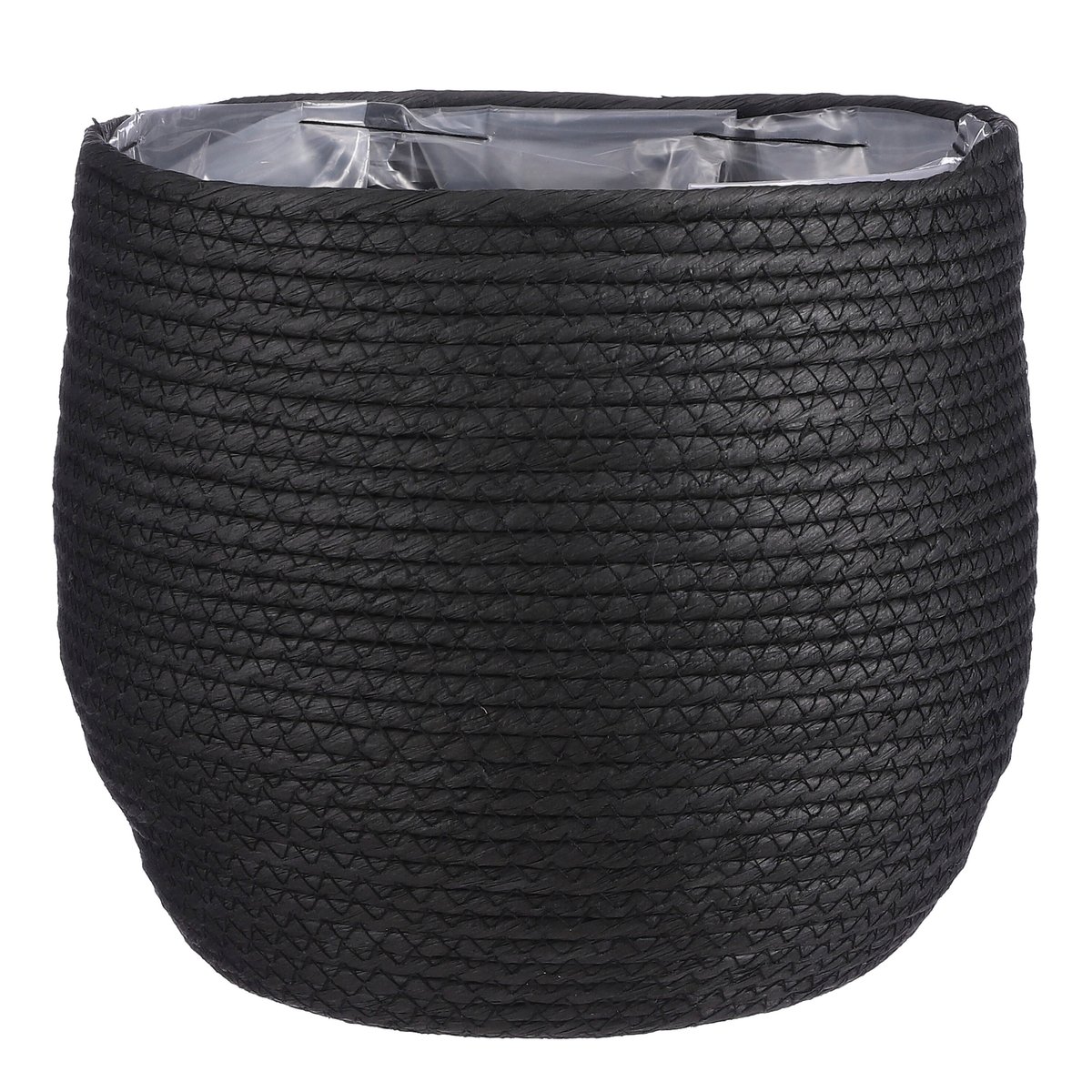 Panier à plantes Ø26 cm JORCK noir, MICA DECORATIONS