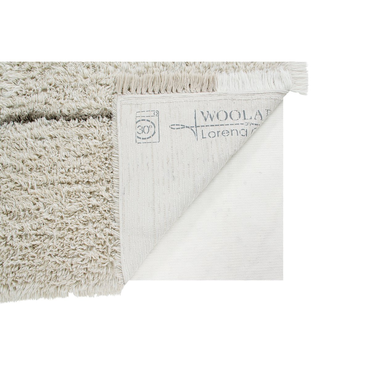 Tapis Lainable Rectangulaire Winter Calm FREE YOUR SOUL gris, LORENA CANALS