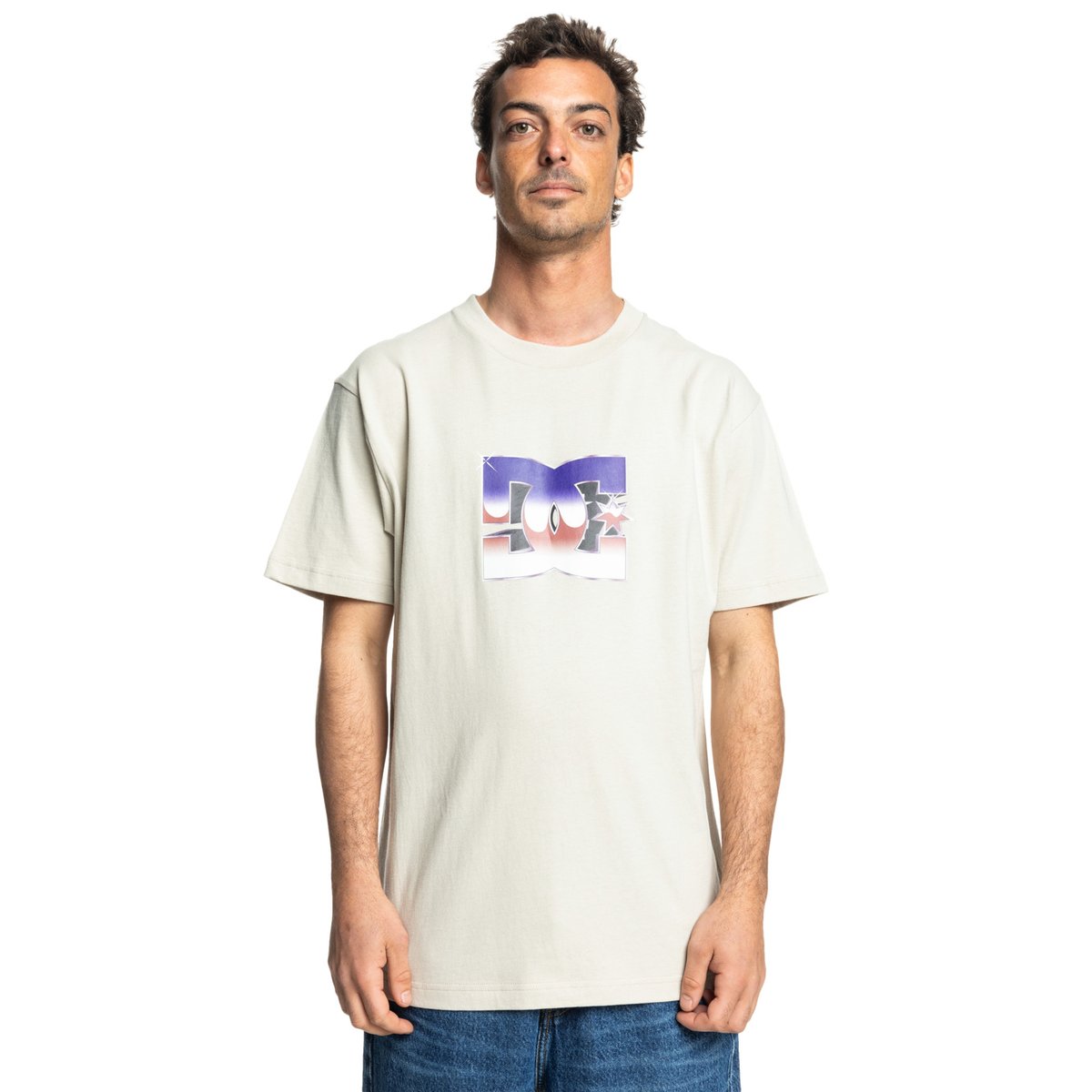 T-shirt à manches courtes METALLIC STAR. gris pelican, DC SHOES