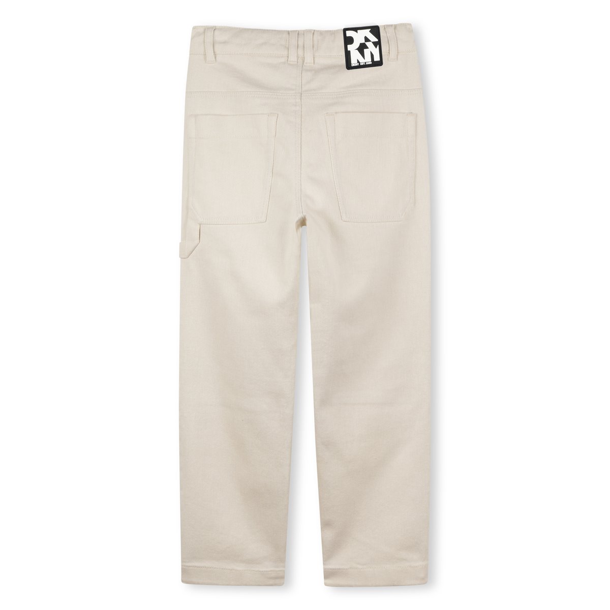 Pantalon en coton offwhite, DKNY