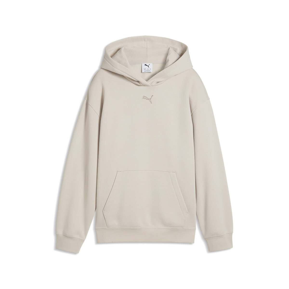 Sweat à capuche en molleton beige, PUMA