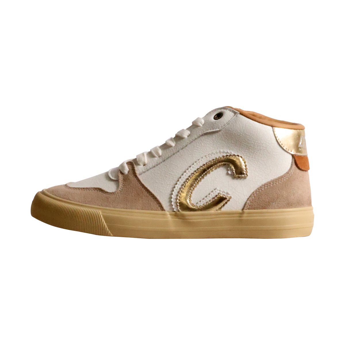 Basket Montante Cuir blanc, LE TEMPS DES CERISES