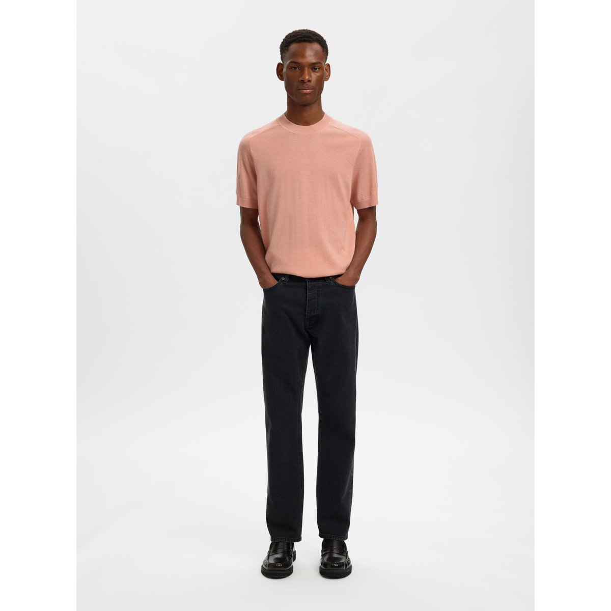 T-Shirt rose dawn, SELECTED