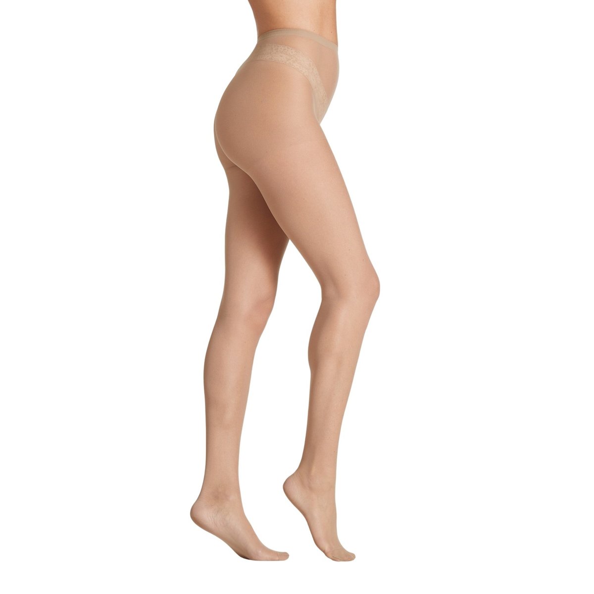 Lot de 10 collants en mousse 20 deniers beige, DAXON