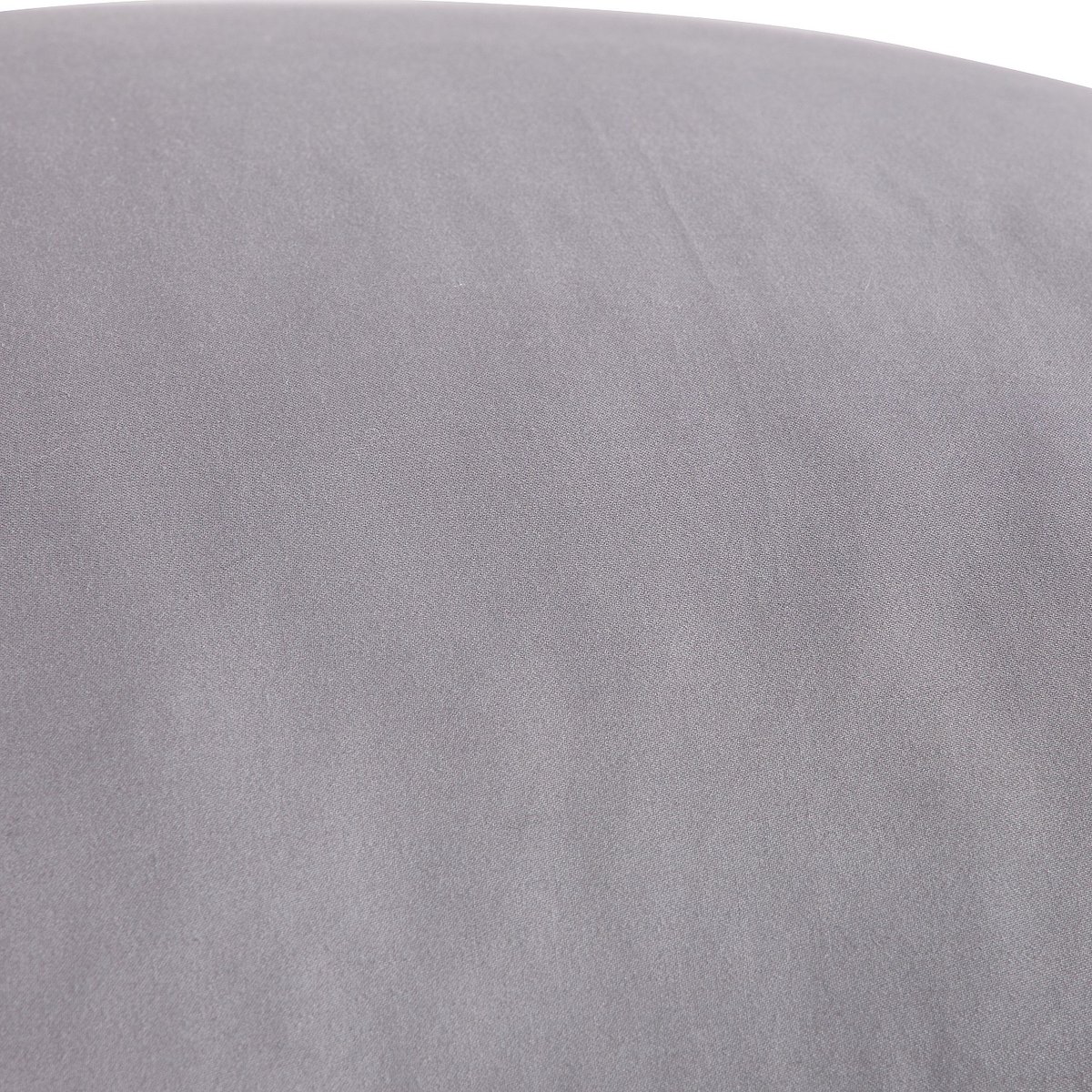 Taie d'oreiller en satin de coton ALEXANE gris, HABITAT