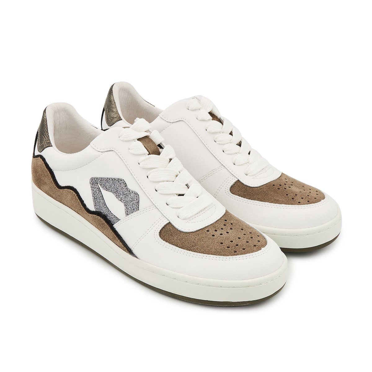 Baskets En Cuir Loulou Suede gun, BONS BAISERS