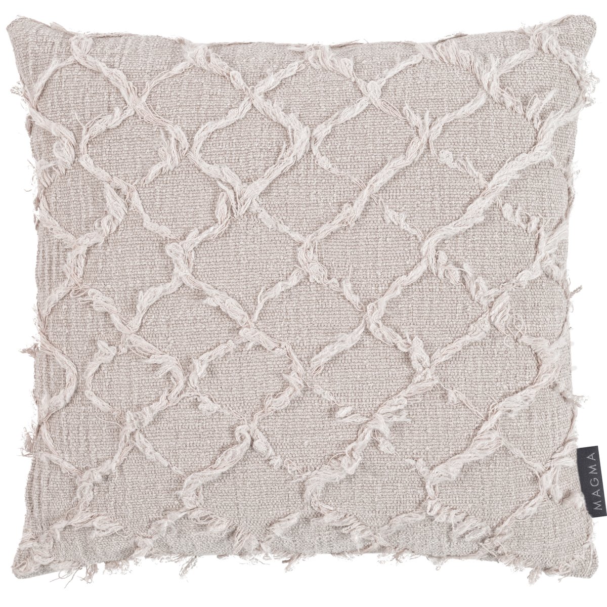 Housses de coussin jacquard velours relief NOMI- Lot de 2 nature, MAGMA HEIMTEX