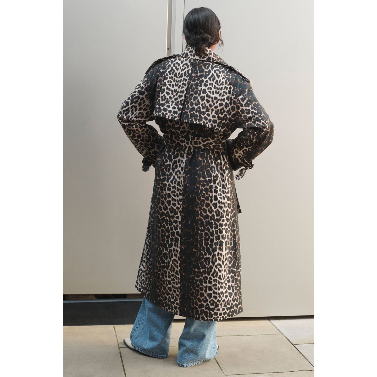 Manteau imprimé avec ceinture imprimé animal, NEXT
