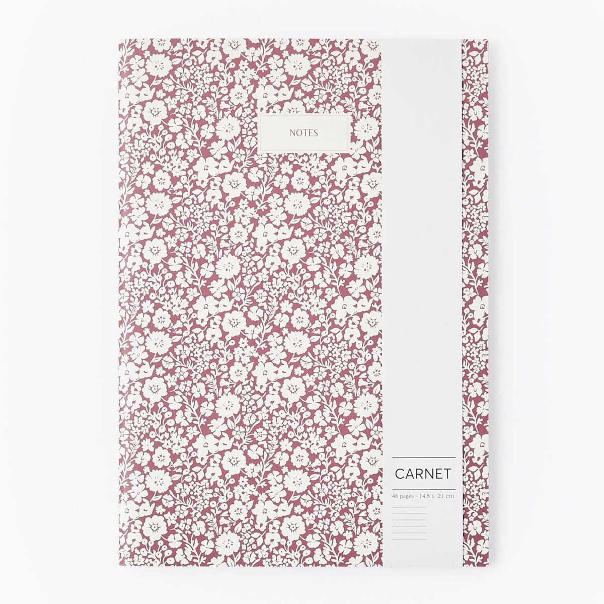 Carnet A5 ligné, 48 pages merlot, MONOPRIX