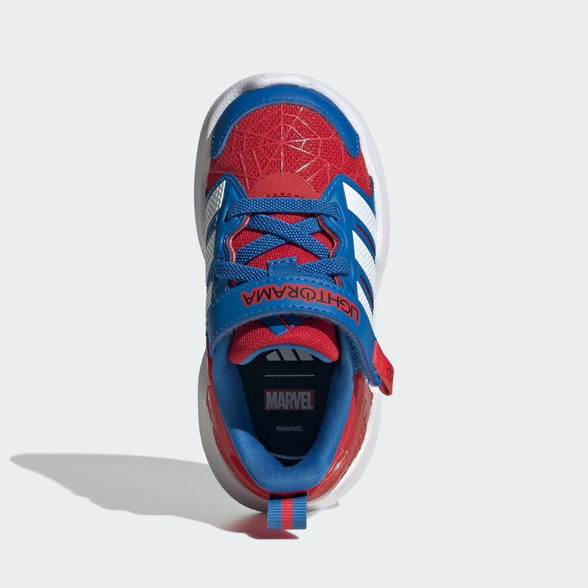 Chaussure Adidas Marvel Lightorama Spider-Man Bébés Chaussure Adidas Marvel Lightorama Spider-Man Bébés better scarlet / cloud white / bright royal, ADIDAS SPORTSWEAR