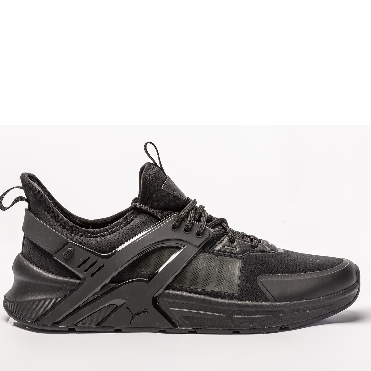 Puma plain black shoes shop