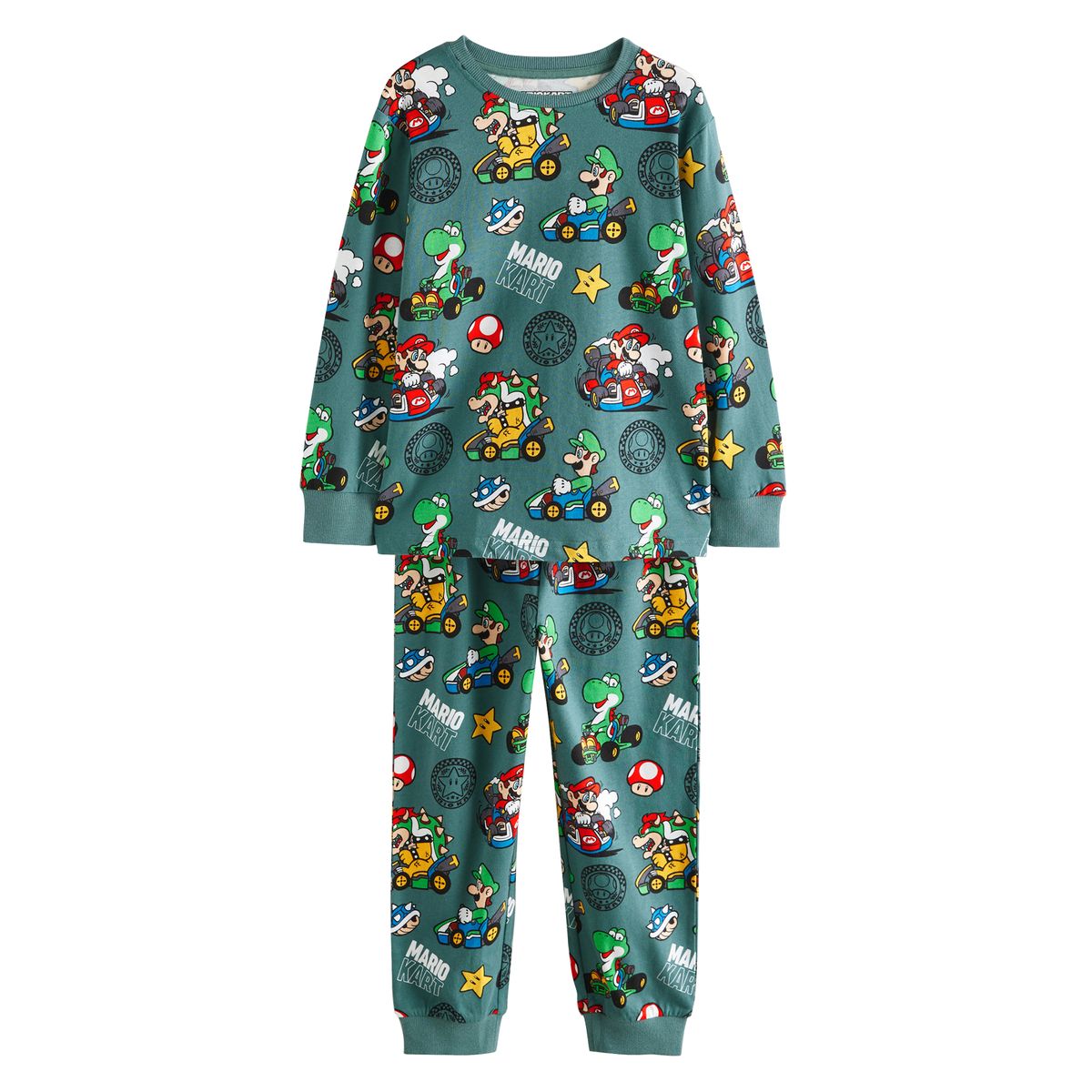 Pyjama style jogging mario, lot de 2 mario kart vert/bleu, NEXT