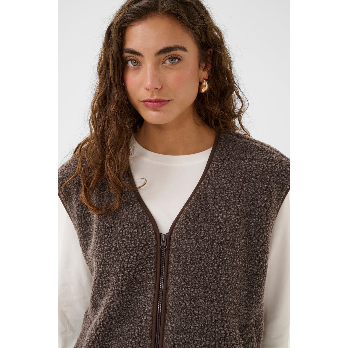 Manteau marron coffee bean melange, CULTURE