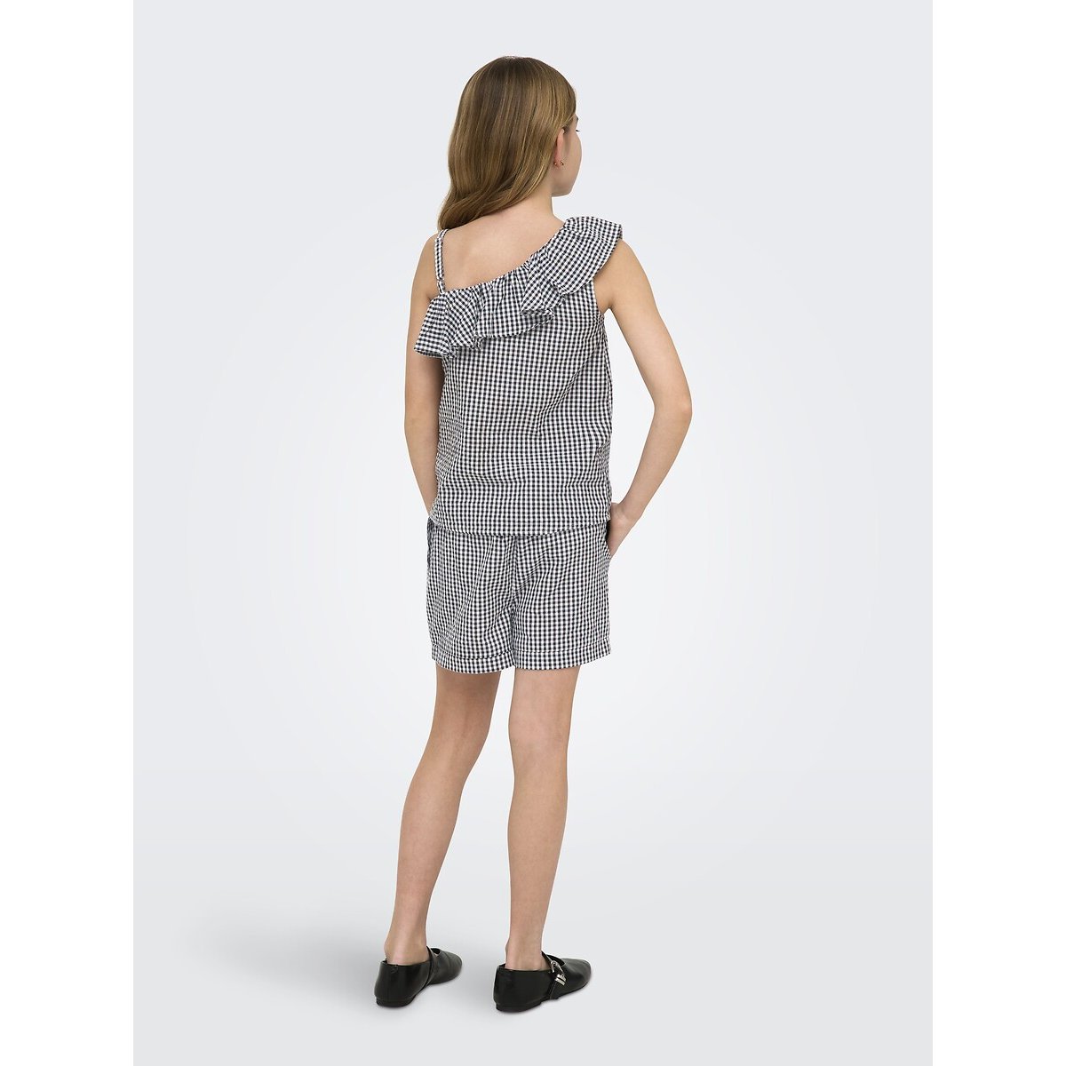 Top imprimé vichy vichy noir/blanc, KIDS ONLY
