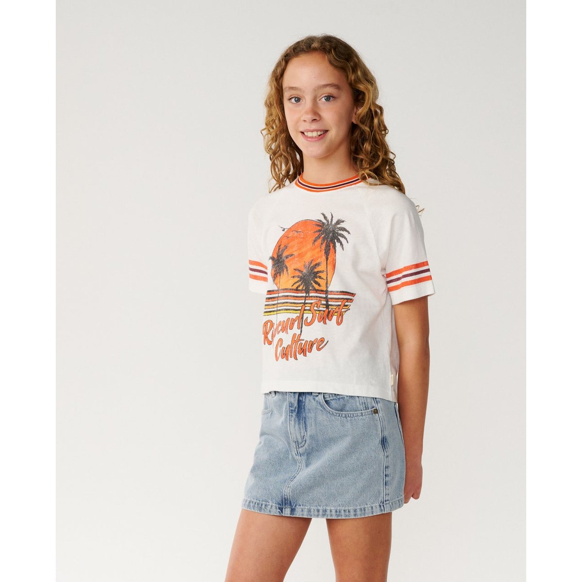 T-shirt enfant SURF CULTURE CROP bone, RIP CURL