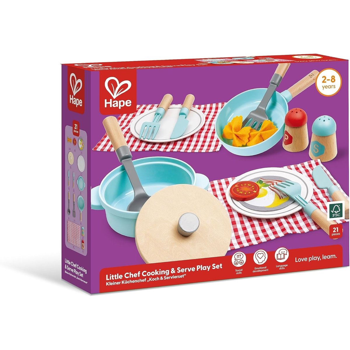 Set de cuisine et de service multicolore, HAPE
