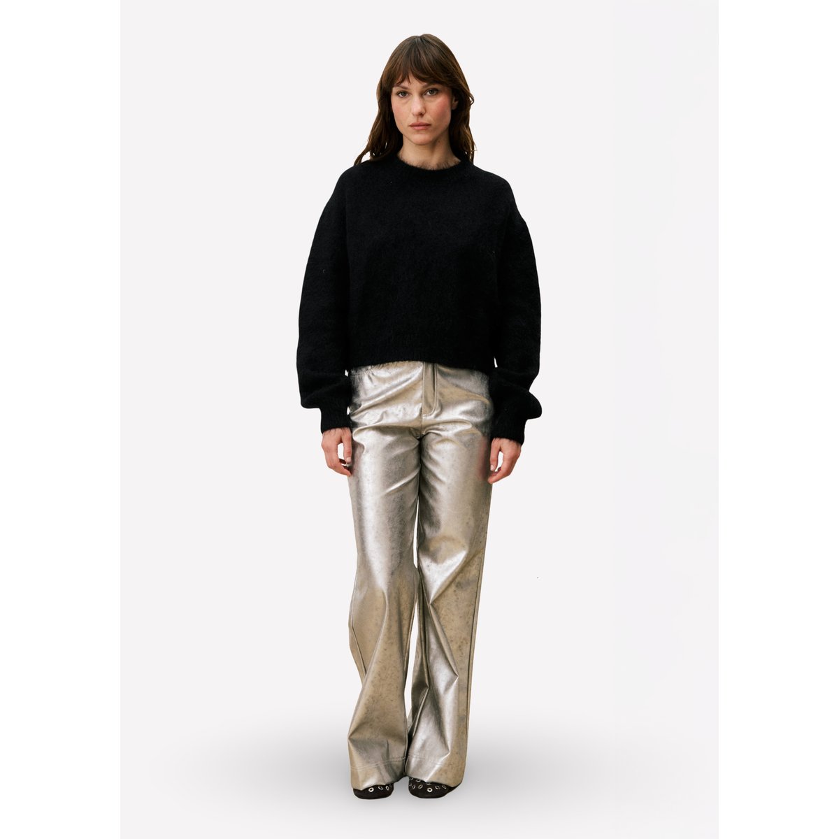 Pantalon CRISTALLE argente, FRNCH