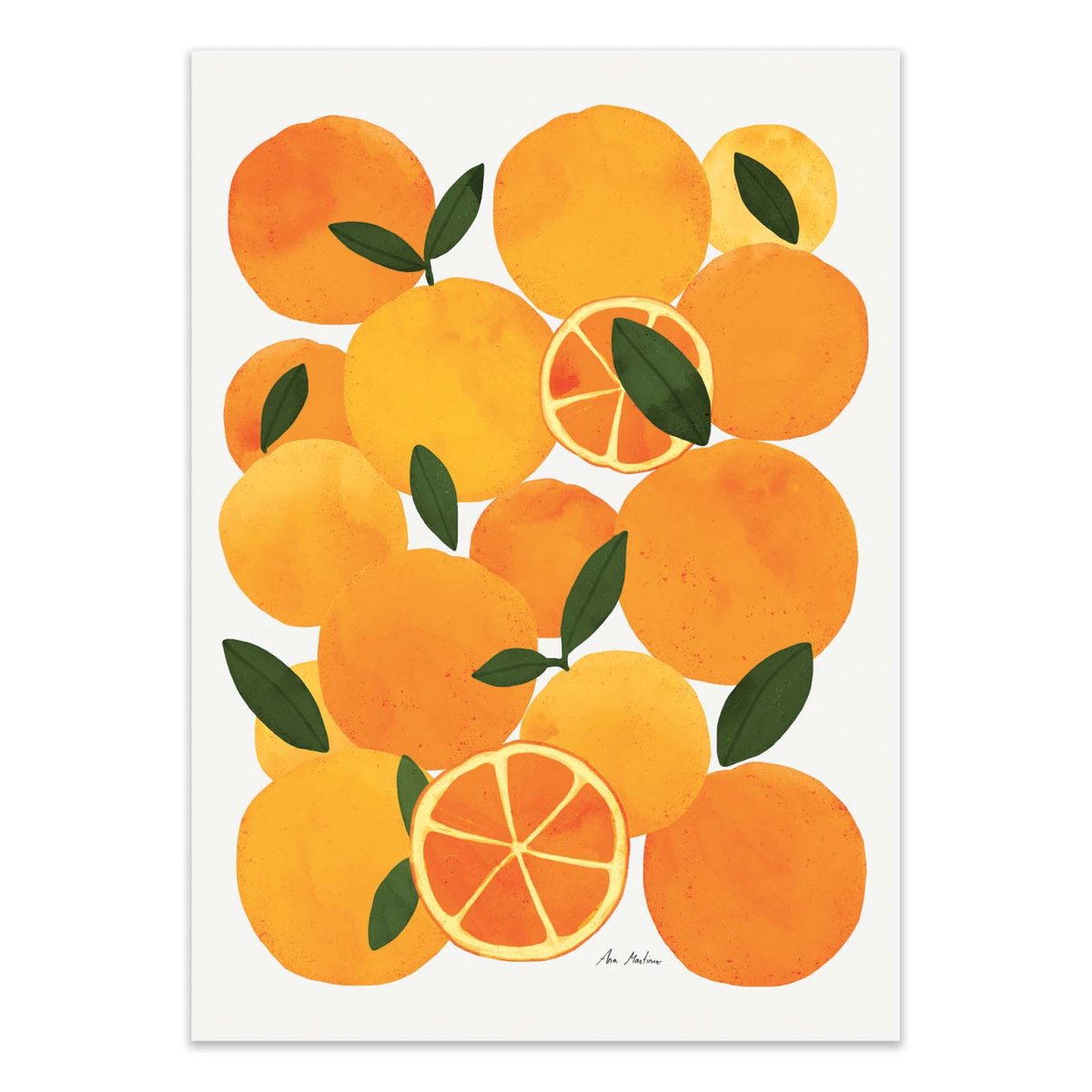 Affiche d'art - Mediterranean oranges - El Buen Limon couleur unique, WALL EDITIONS