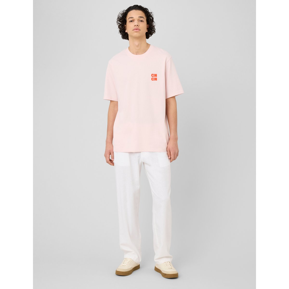 Pantalon de ville fluide viscose lin blanc, BZB