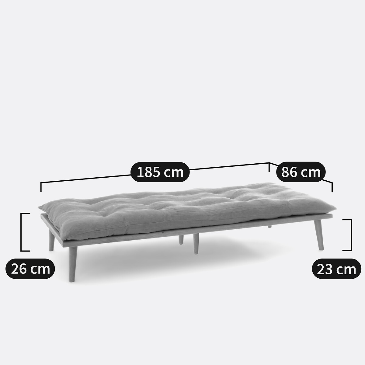Banquette Daybed, Miji naturel, LA REDOUTE INTERIEURS