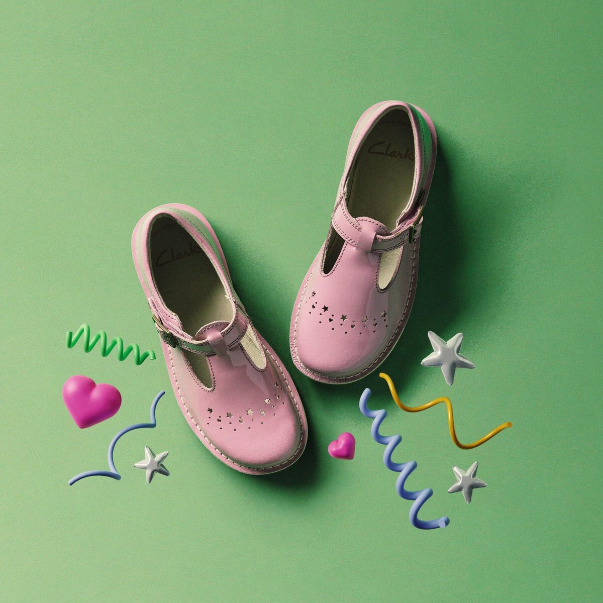 Escarpins Brevet Ajustement Étroit JOYFUL SKIP K rose, CLARKS