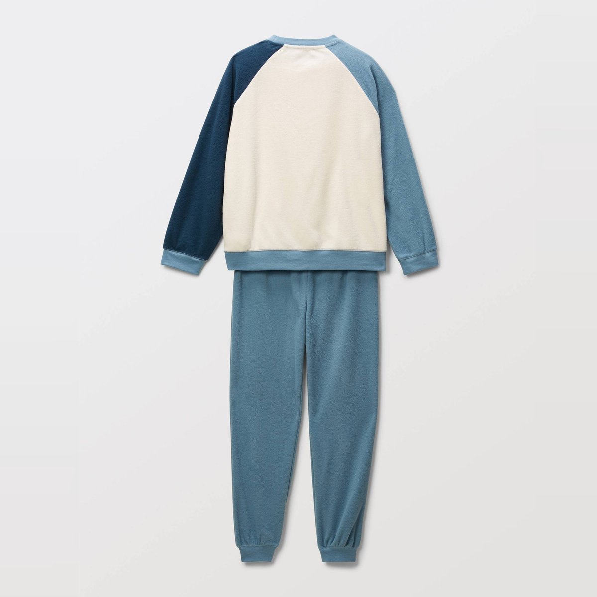 Pyjama polaire manches longues colorblock mistral, MONOPRIX