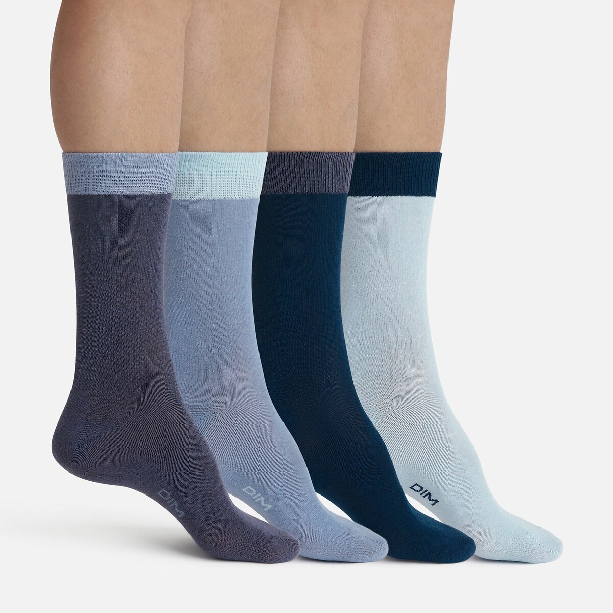 Set van 4 paar sokken ECODIM blauw, DIM