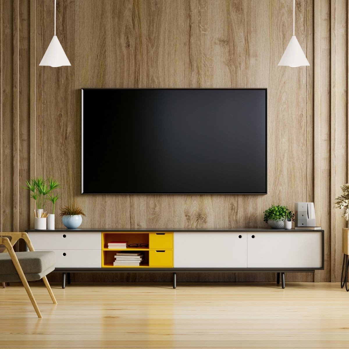 Suspension A-LINE blanc, IDEAL LUX