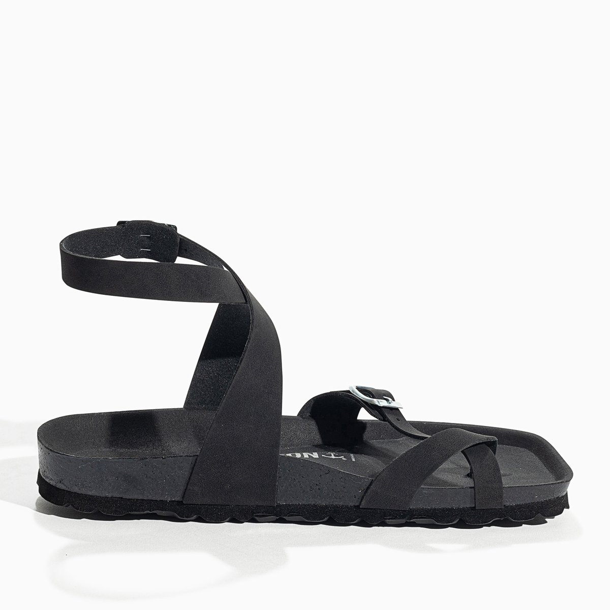 Sandales Vegan SWAN noir, BAYTON
