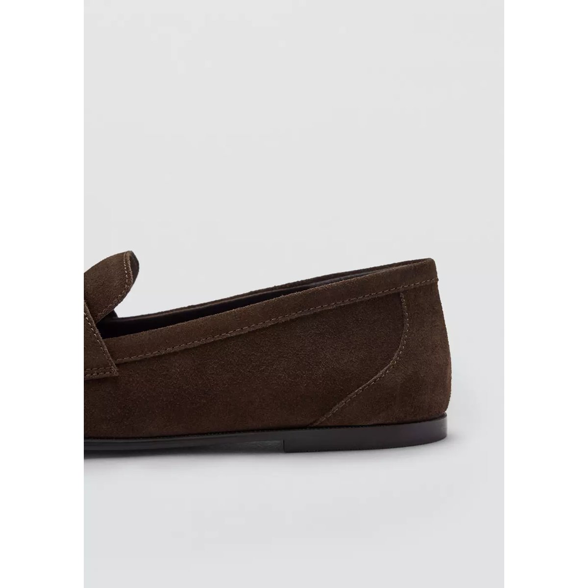 Mocassins suède détail en forme de masque chocolat, MANGO TEEN