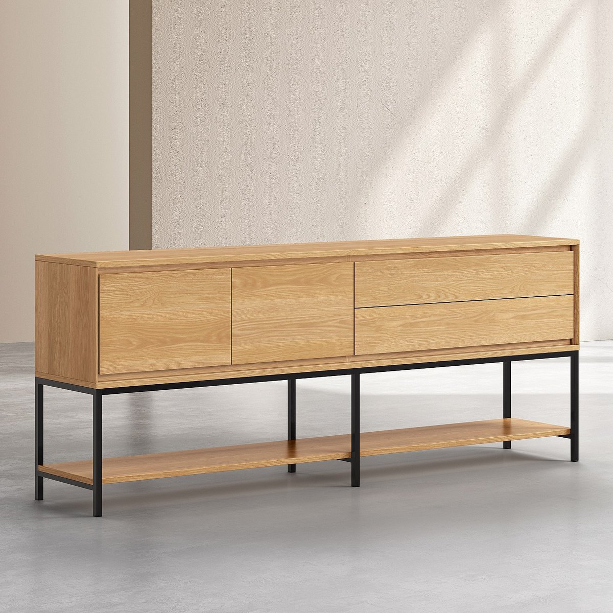 Buffet FLAVIE naturel clair, HABITAT