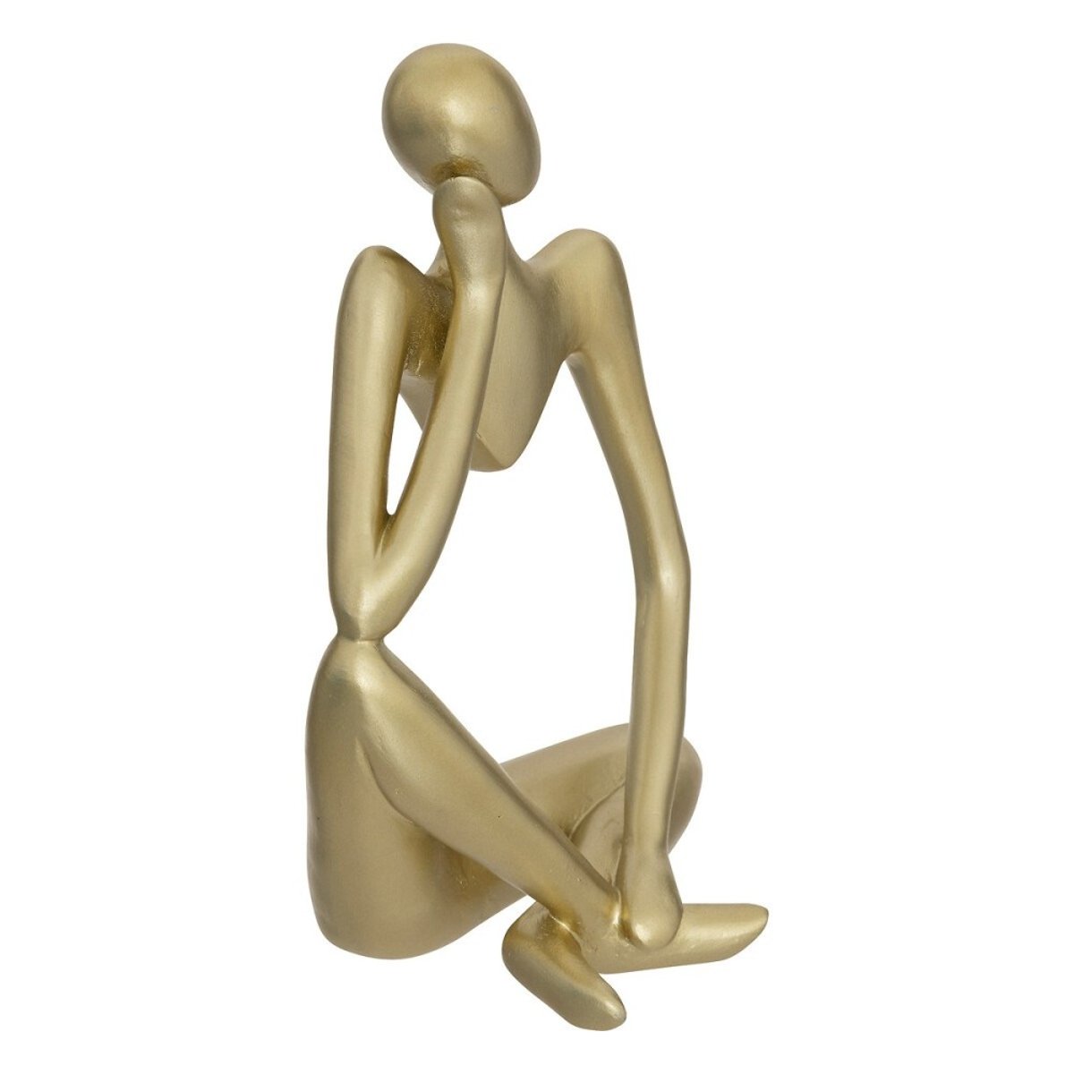 Ensemble De 3 Statuettes Femme En Résine Dorée H17 or, ATMOSPHERA