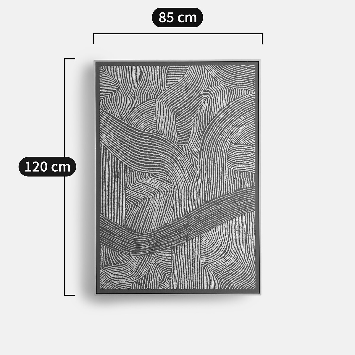 3D-geprint schilderij, breedte 85 x hoogte 120 cm, DUNA kastanje, LA REDOUTE INTERIEURS