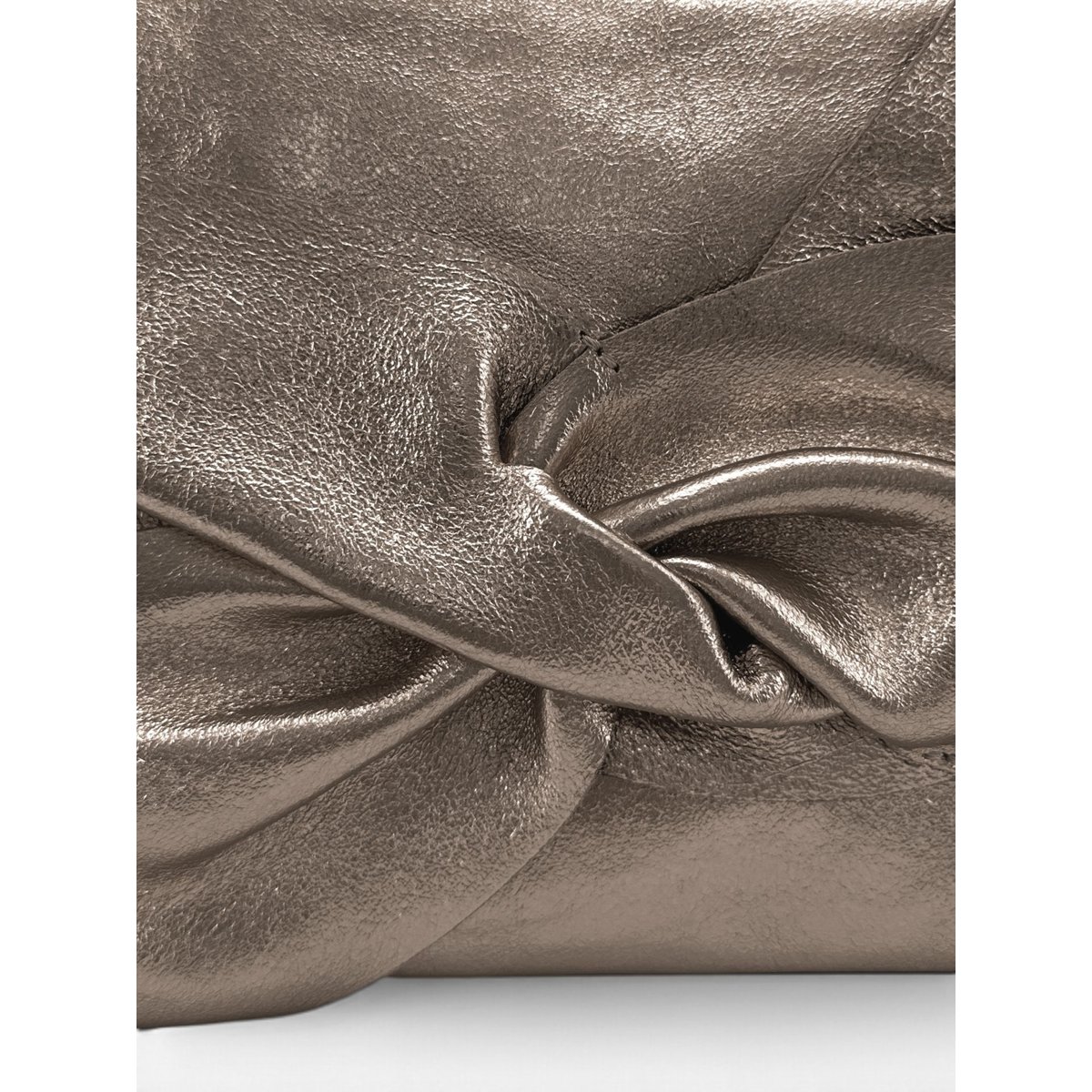 Pochette en cuir irisé SHERAZADE champagne, OH MY BAG