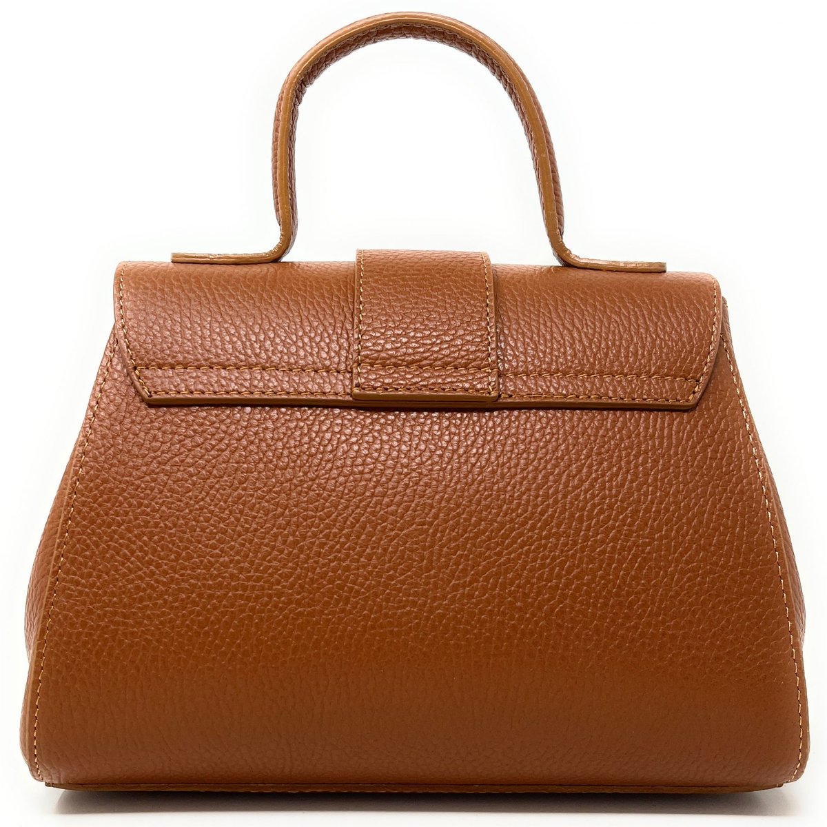 Sac à main bandoulière en cuir grainé SMART camel, OH MY BAG
