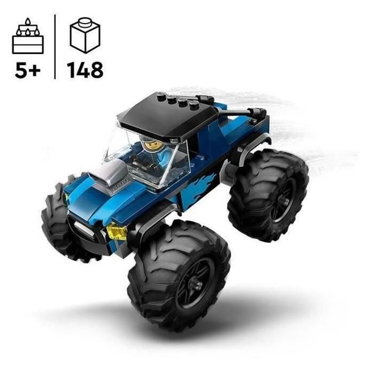 LEGO City - Le Monster Truck bleu - 60402 bleu, LEGO