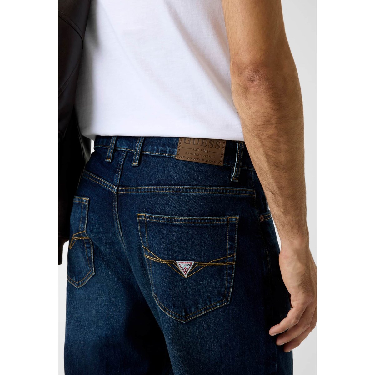 Jean Droit Damon bleu foncé, GUESS