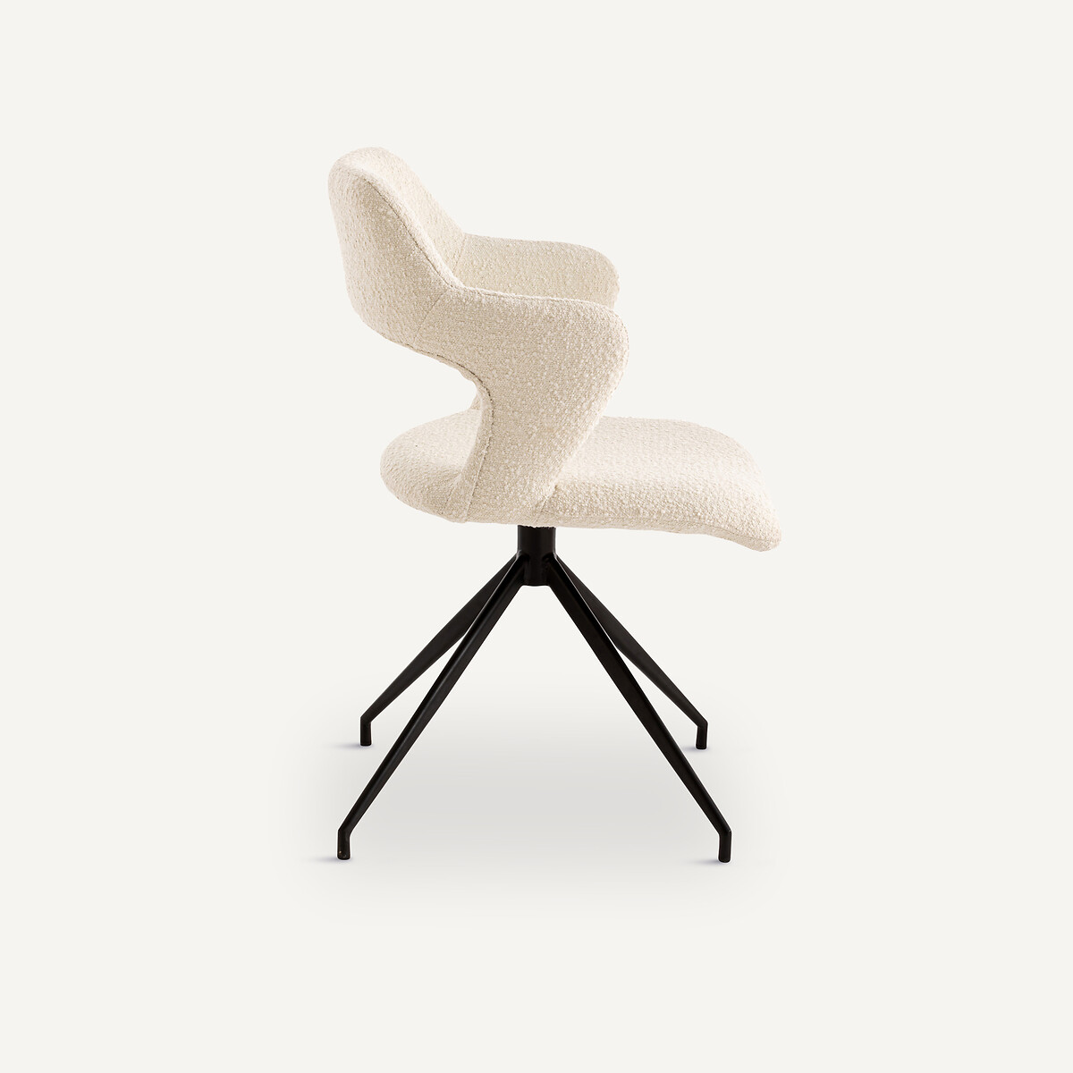 Sillón de mesa giratorio, de rizo, Asyar tiza, AM.PM