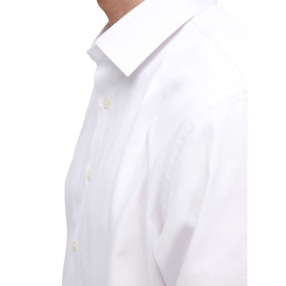 Chemise coton biologique droite blanc, SELECTED