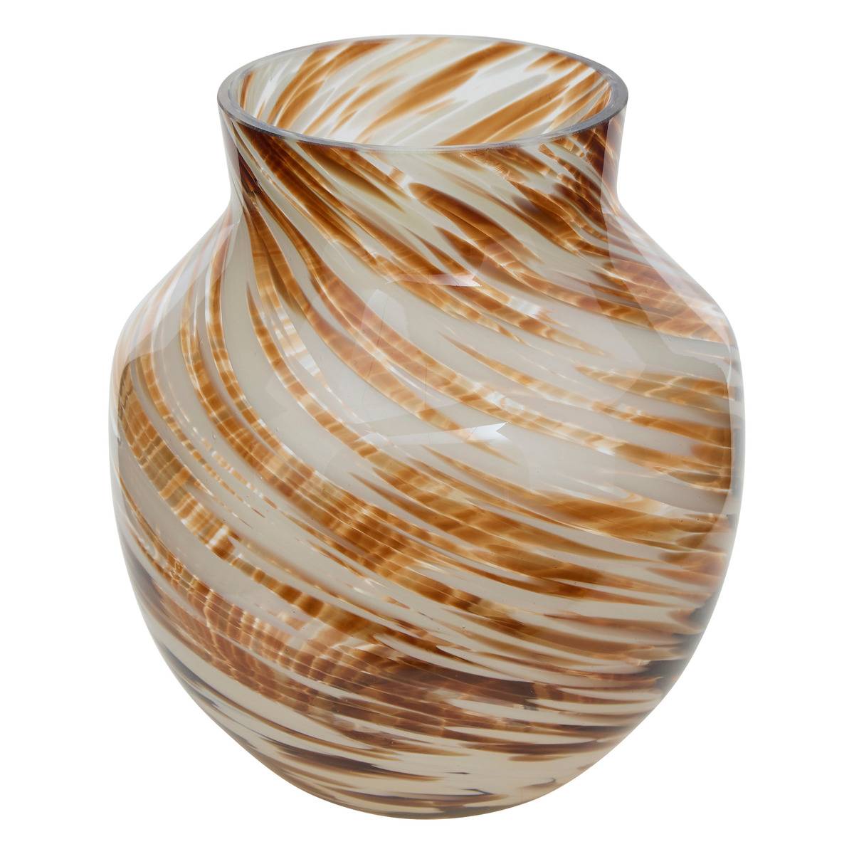 Vase torsadé coloré compact style Murano ARVO multicolore, ATMOSPHERA