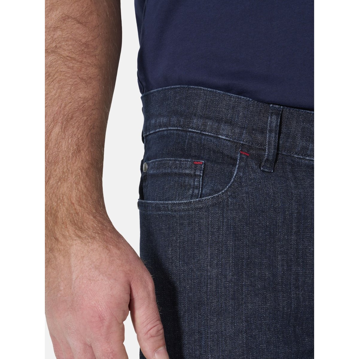 Jean taille basse JAIKE bleu foncé, JAN VANDERSTORM