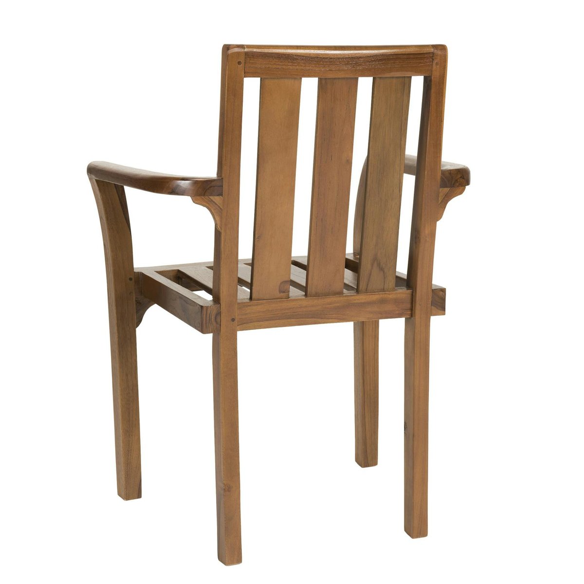 Fauteuil de jardin en teck huilé (lot de 2) MACAO bois naturel, PIER IMPORT