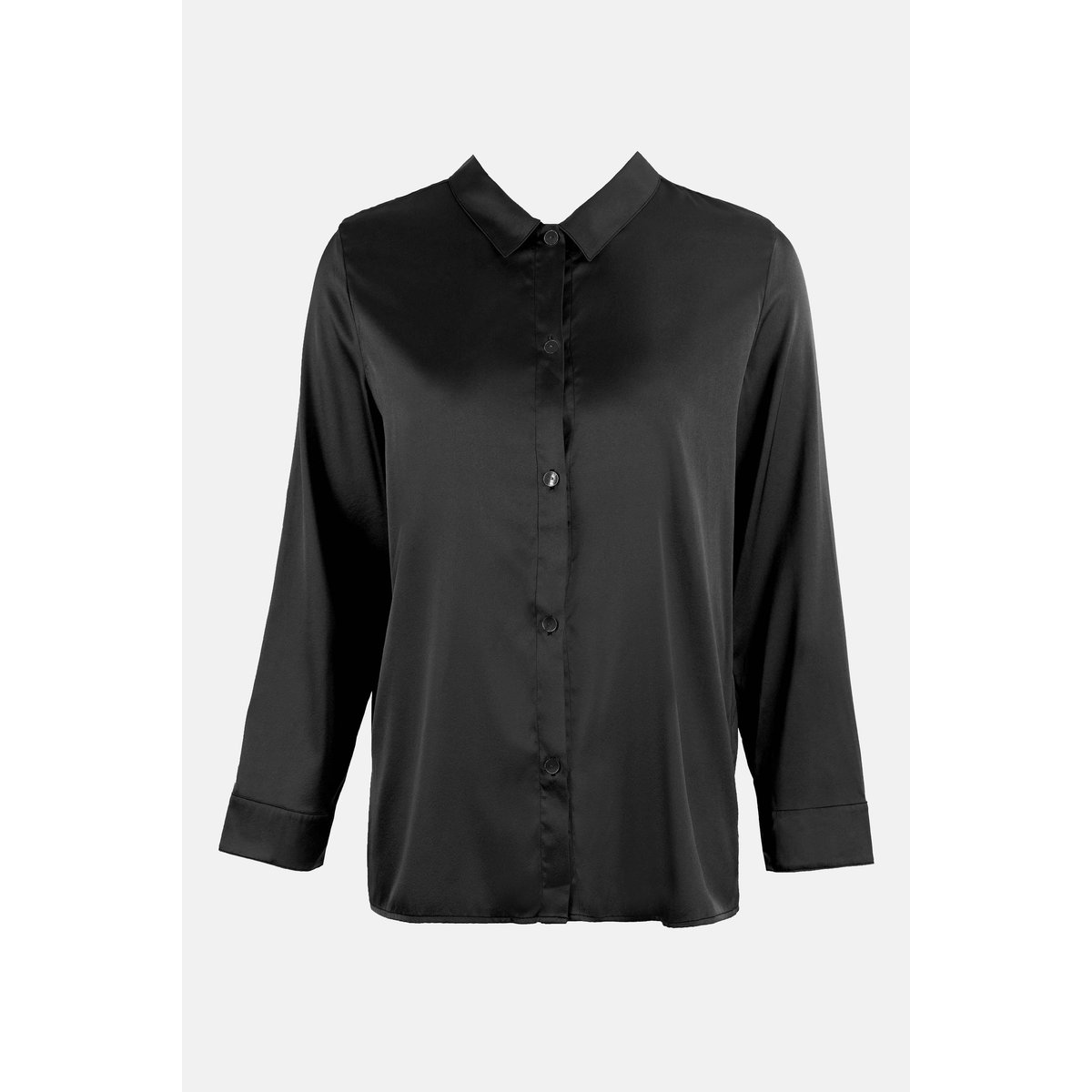 Chemise de nuit en soie SILK'N MOON noir, MAISON LEJABY