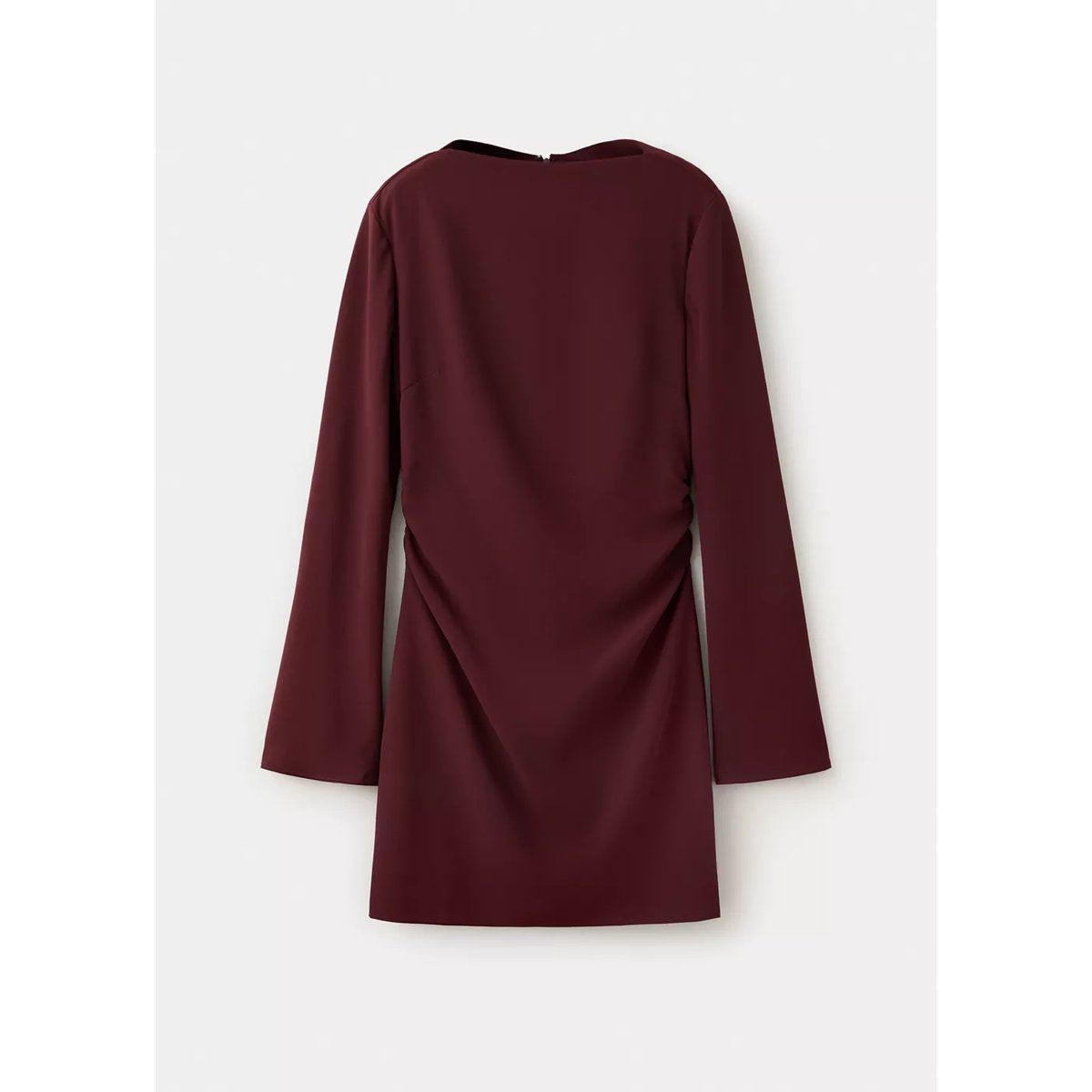 Robe ajustée avec détail froncé grenat, MANGO