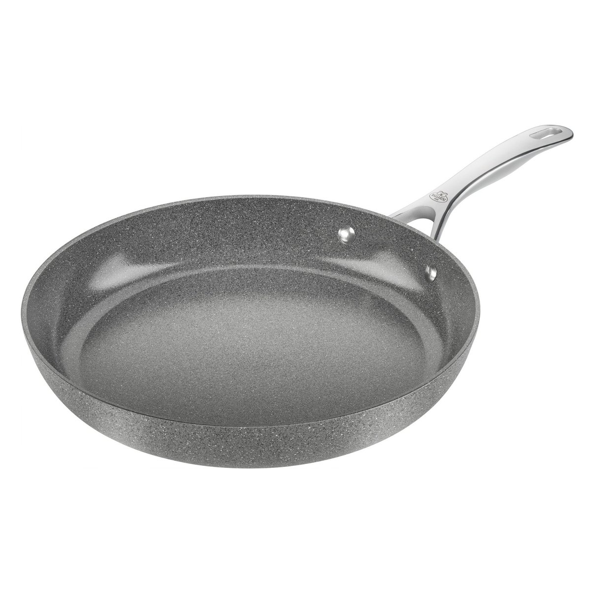 Poêle, 32 cm, Aluminium, Revêtement antiadhésif en céramique renforcée en titane gris pierre, BALLARINI